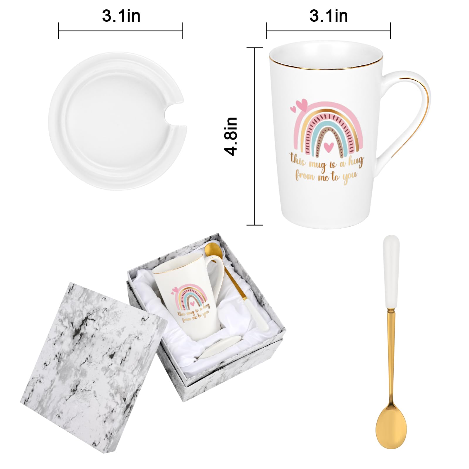 Mug resistente al frío y calor, uso diario en casa o en la oficina.