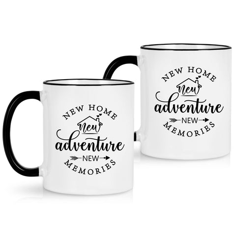 Cabtnca tazas para nuevo hogar 11oz listas para café diario.