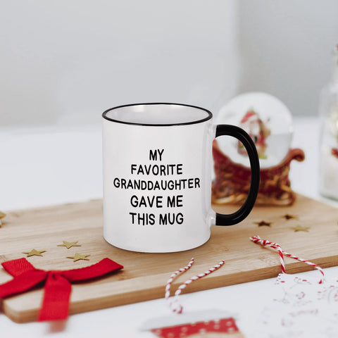 Taza Cabtnca con asa en C, agarre cómodo para uso diario