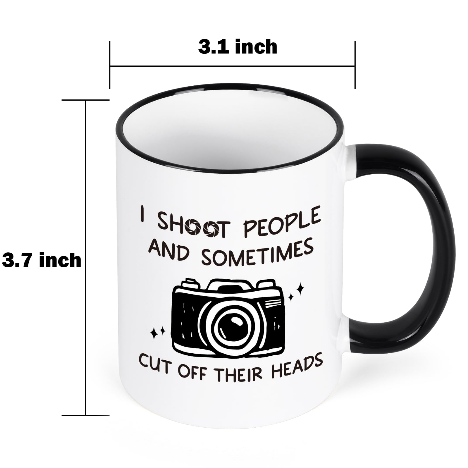 Taza Cabtnca regalo para fotógrafos profesionales, Navidad