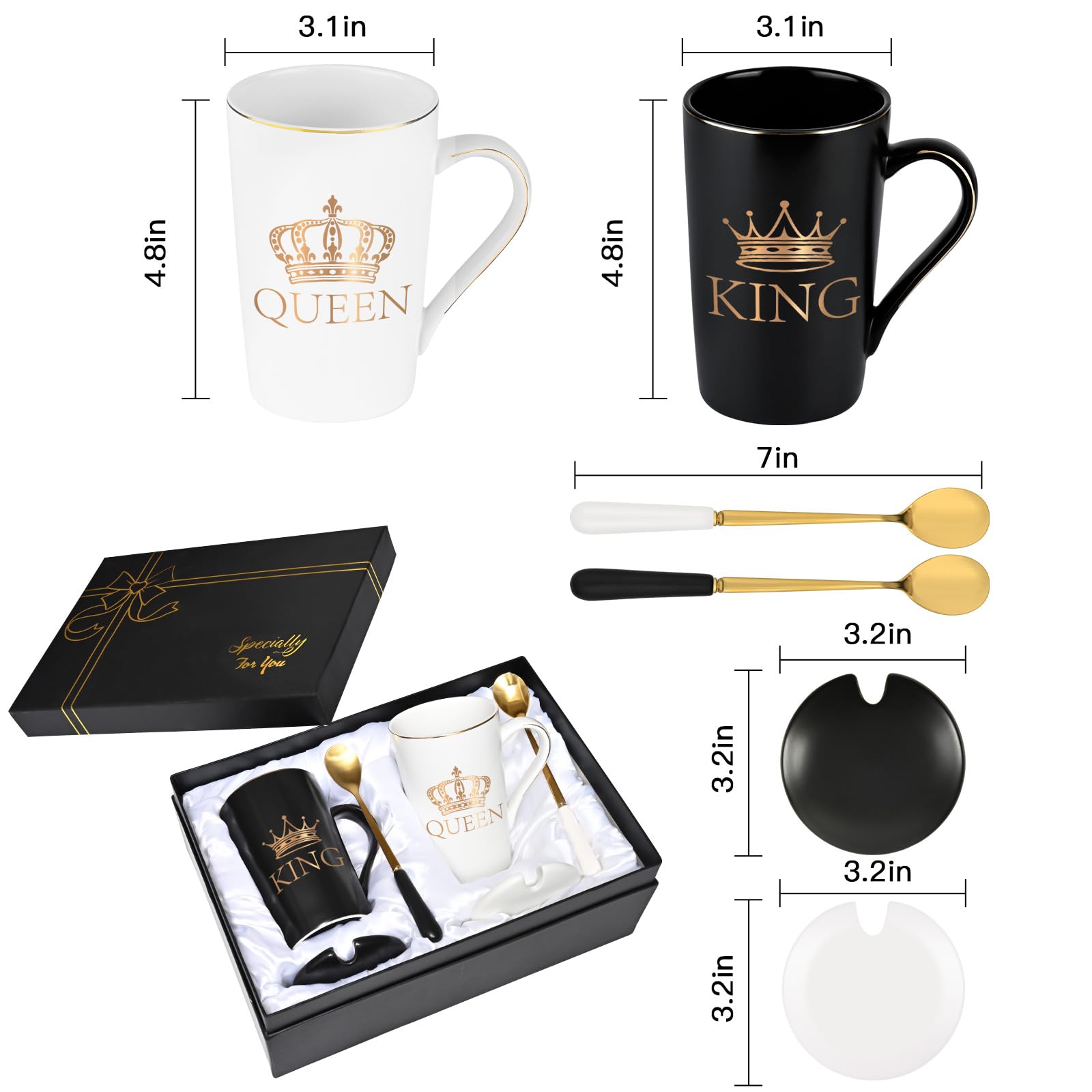 Cabtnca taza rey 14oz uso versátil para café, té o leche