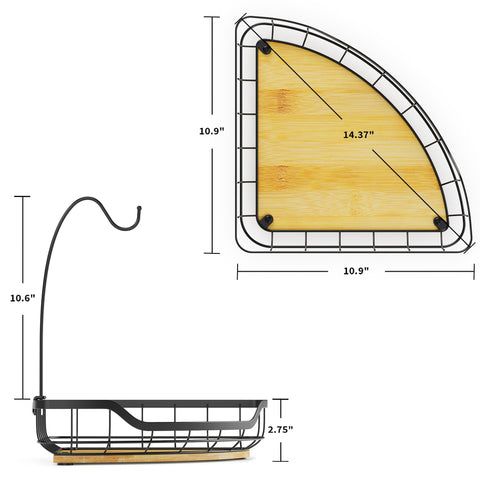 Cacholiv base de madera de aspecto rústico añade estilo a la encimera.