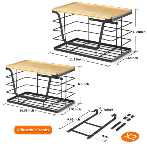 CACHOLIV gancho ajustable para puerta de gabinete, altura configurable.