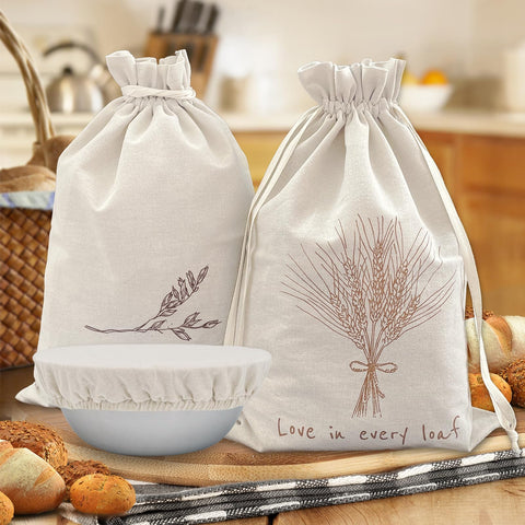 Bolsas de pan de lino Cacolor mantienen el pan fresco por más tiempo.