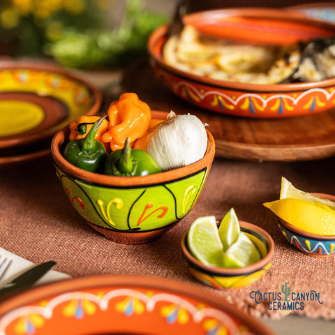 Cactus Canyon Ceramics conjunto de tazones pequeños, ideal para aceitunas.