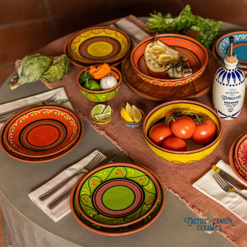 Cactus Canyon Ceramics tazones para sal y especias, tamaño práctico.