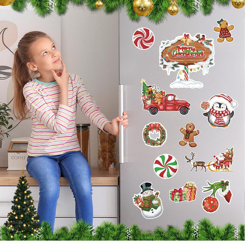 Imán de gnomo navideño Cacukap para refrigerador, diseño lúdico.