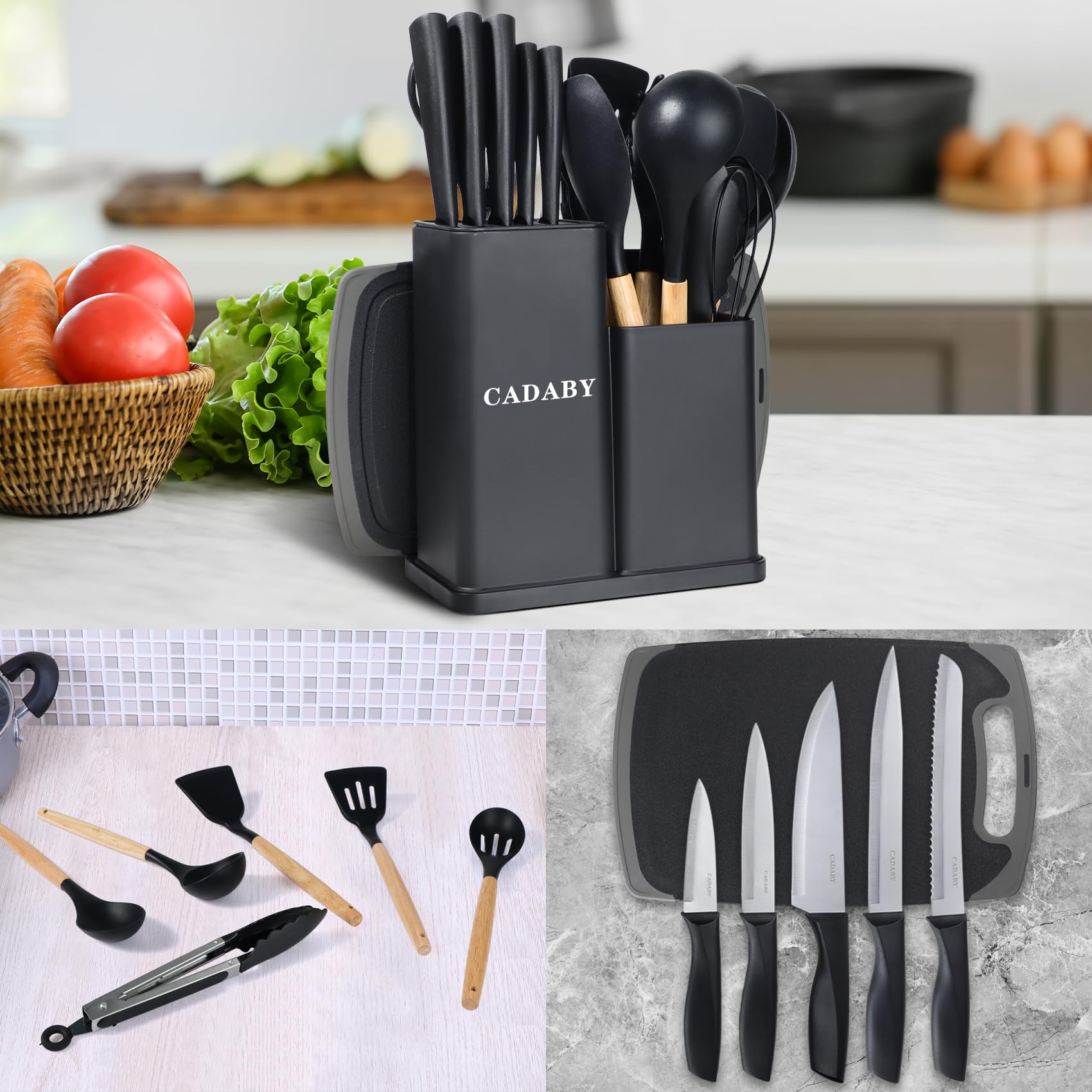 Cadaby tenazas de cocina, agarre firme para voltear y manipular alimentos.