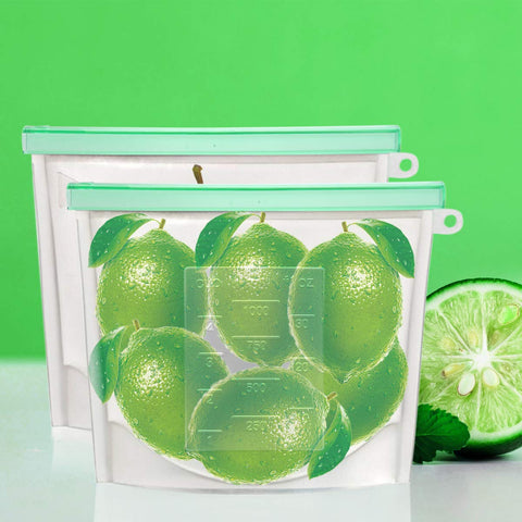 Cadrim bolsa de silicona para almuerzo, práctica para comidas para llevar.