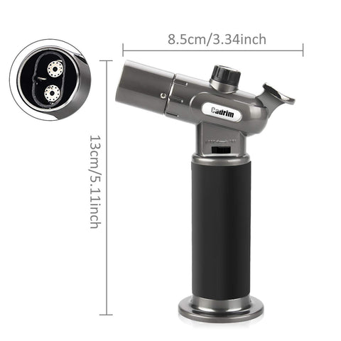 Cadrim soplete con base estable y seguridad integrada.