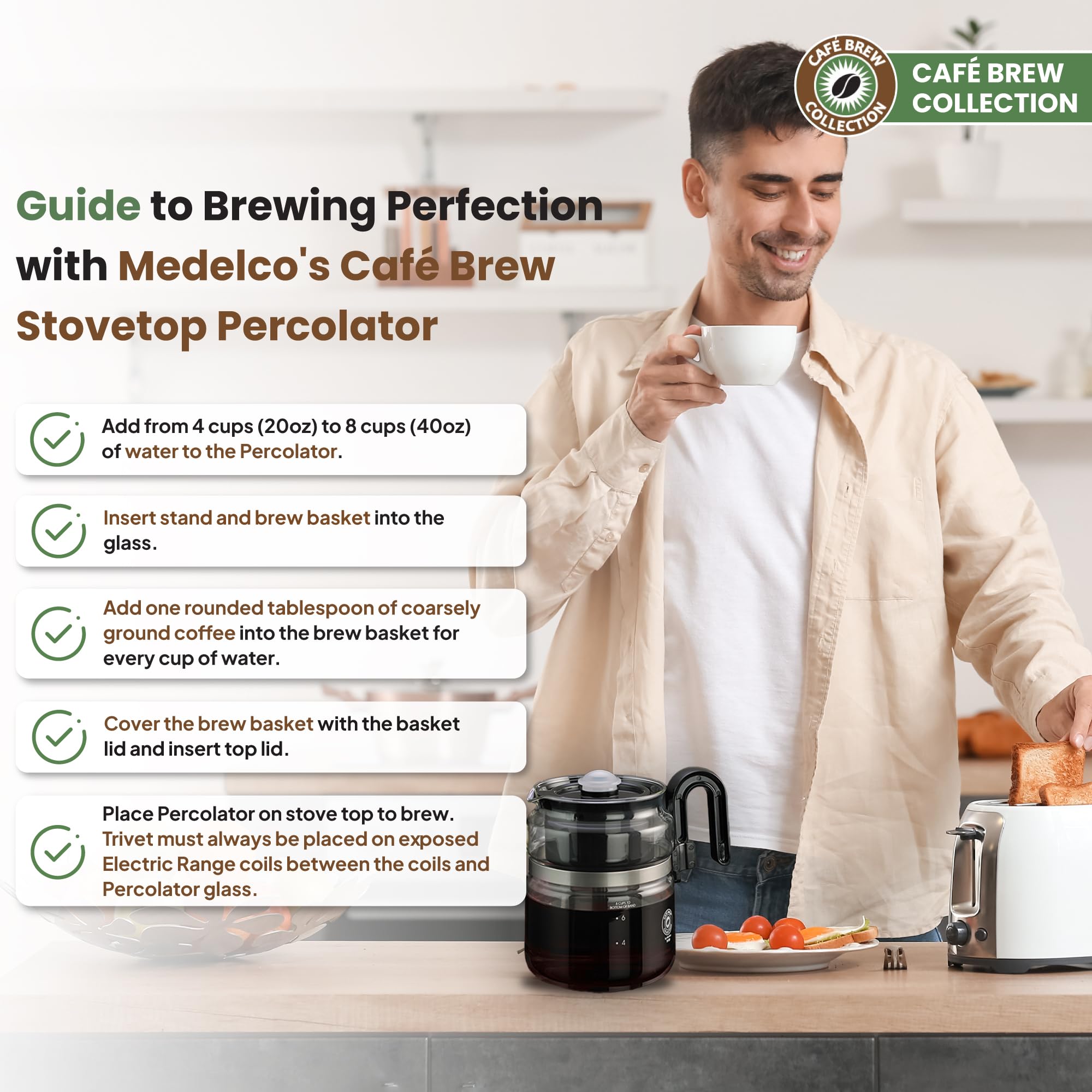 Café Brew Collection: apta para lavavajillas y limpieza sencilla