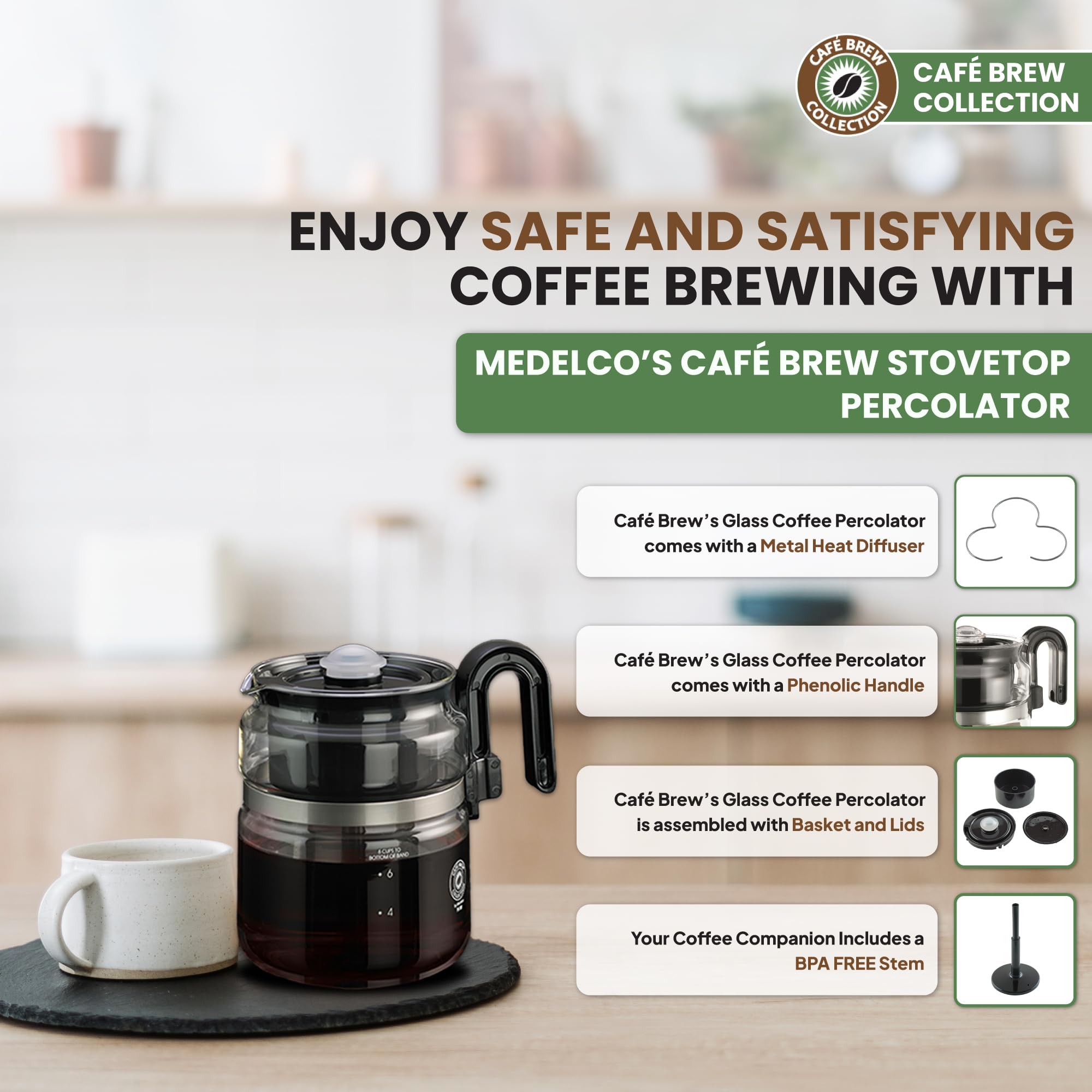 Café Brew Collection: asa fenólica para un manejo cómodo