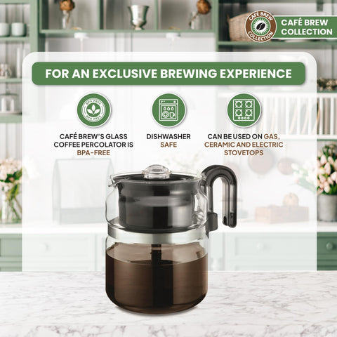 Café Brew Collection: difusor de calor de metal para una infusión uniforme