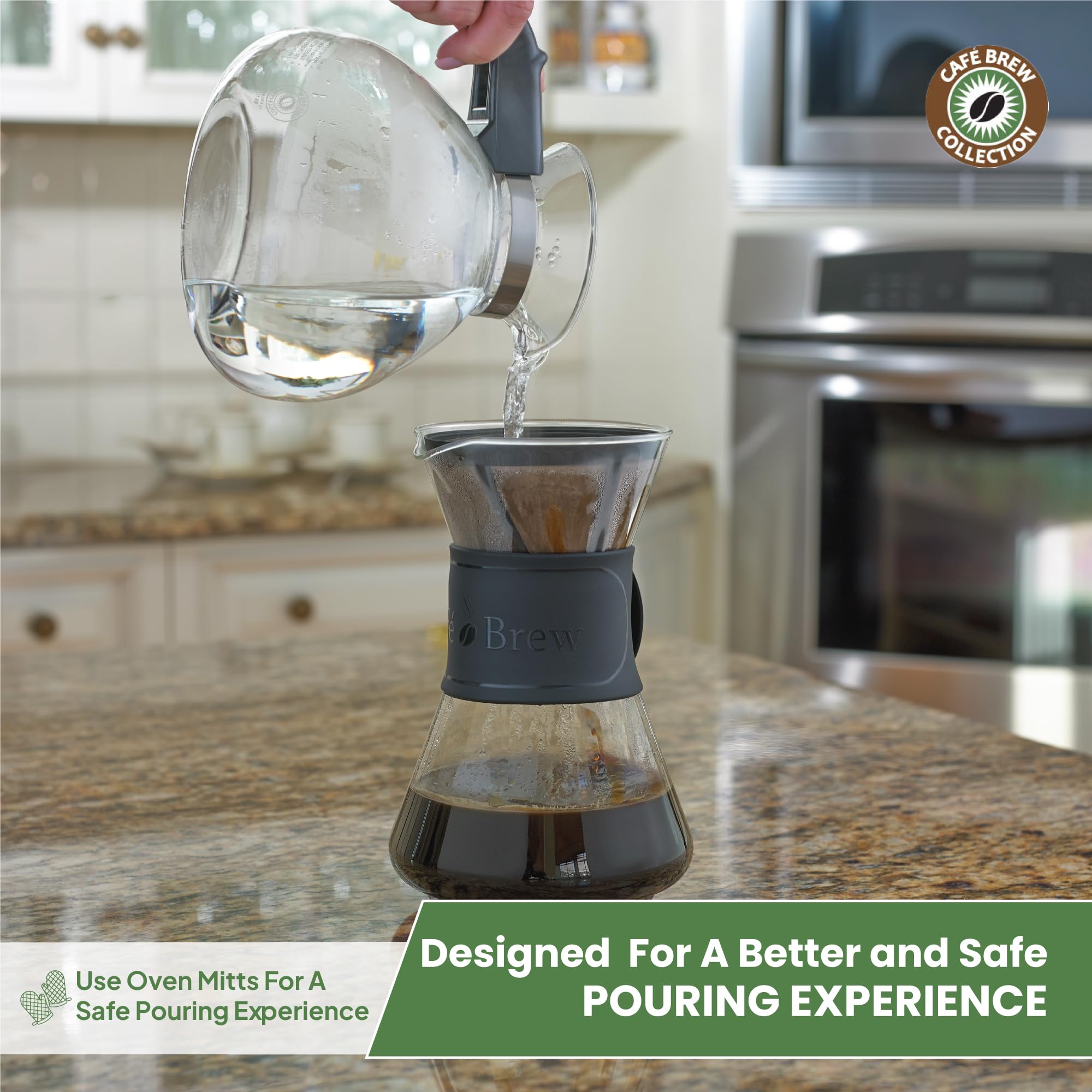 CAFÉ BREW COLLECTION: compatible con gas y eléctrico para mayor versatilidad.