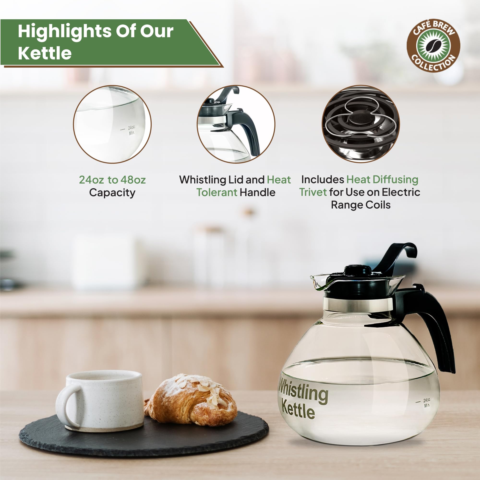 CAFÉ BREW COLLECTION: resistente a altas temperaturas para uso diario.