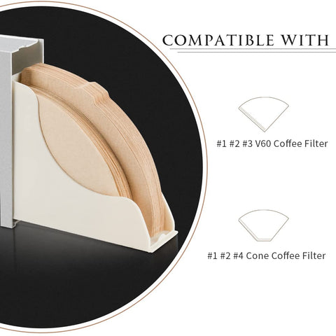 CAFEMASY Cone Filter Holder con cajón deslizante para ordenar filtros.