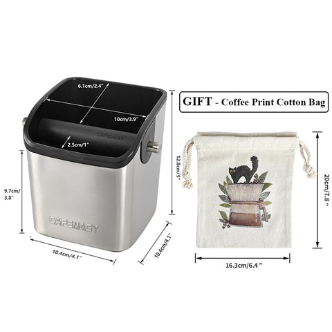 CAFEMASY Caja de golpes, dimensiones-compactas para cocinas pequeñas.