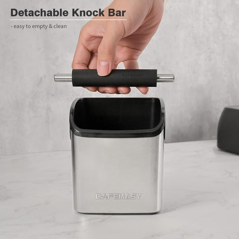 CAFEMASY Caja de golpes, diseño-lujo ideal para la encimera.