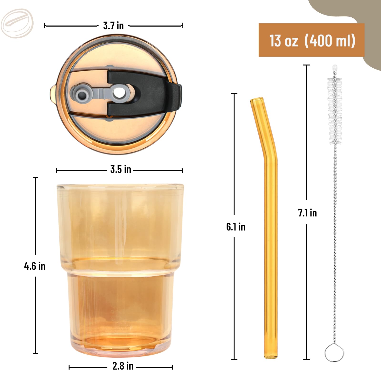 Cafezi boca ancha para rellenar y limpiar con facilidad.