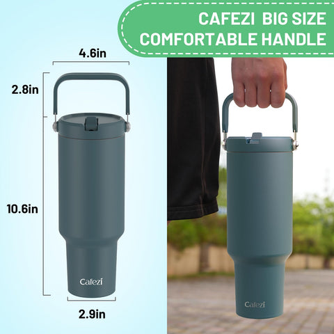 Diseño ergonómico de Cafezi para sostener cómodamente.