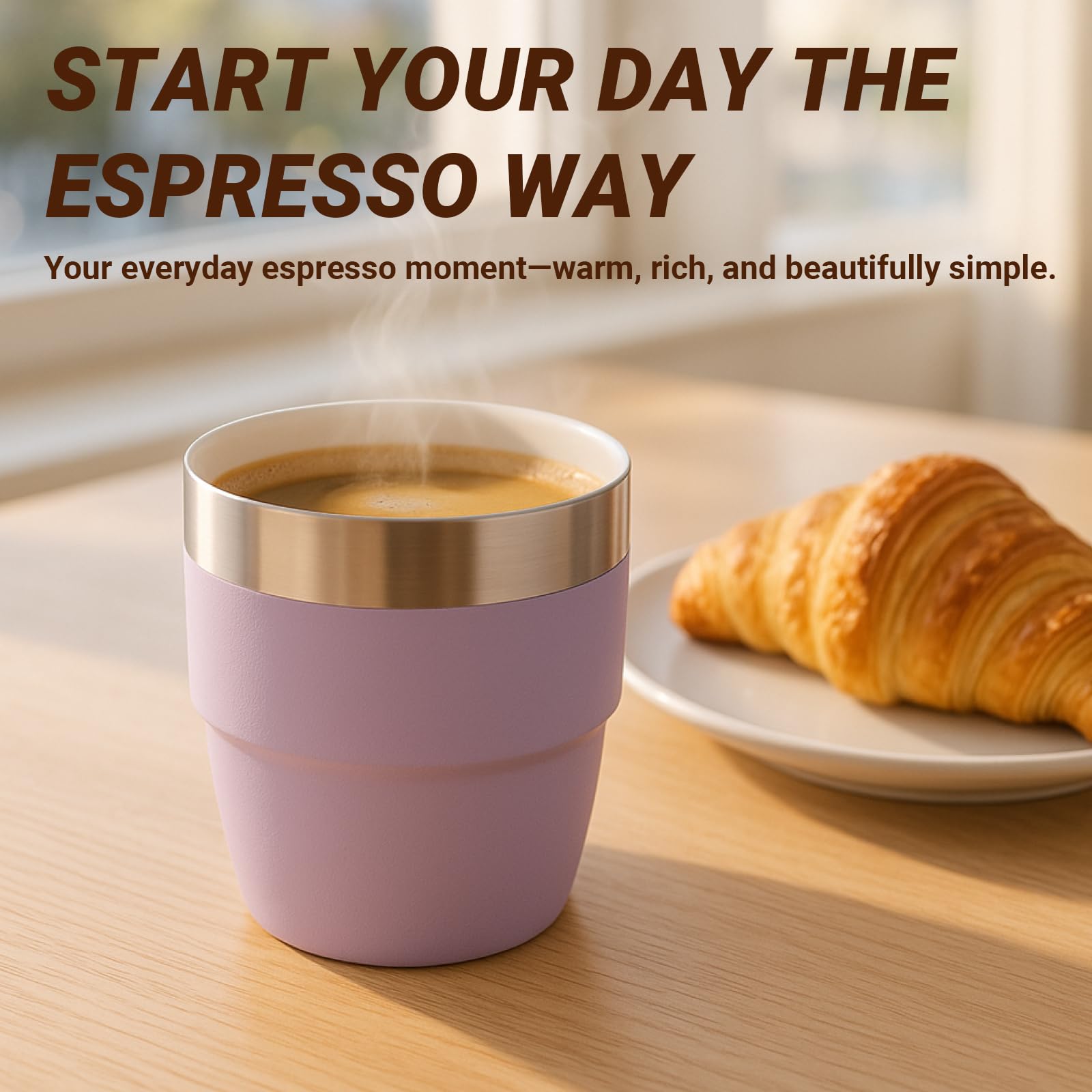 Vaso Cafezi espresso mantiene el calor y protege las manos