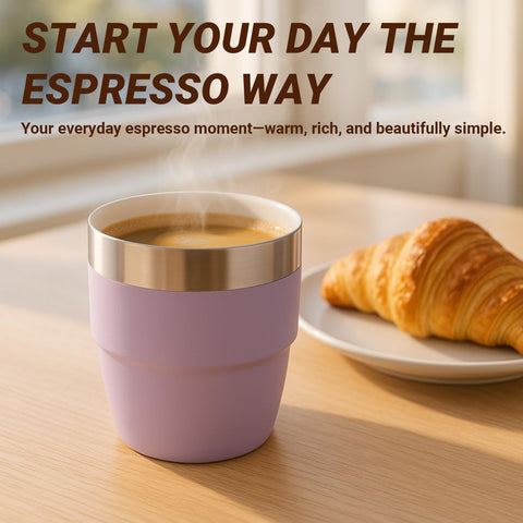 Vaso Cafezi espresso mantiene el calor y protege las manos