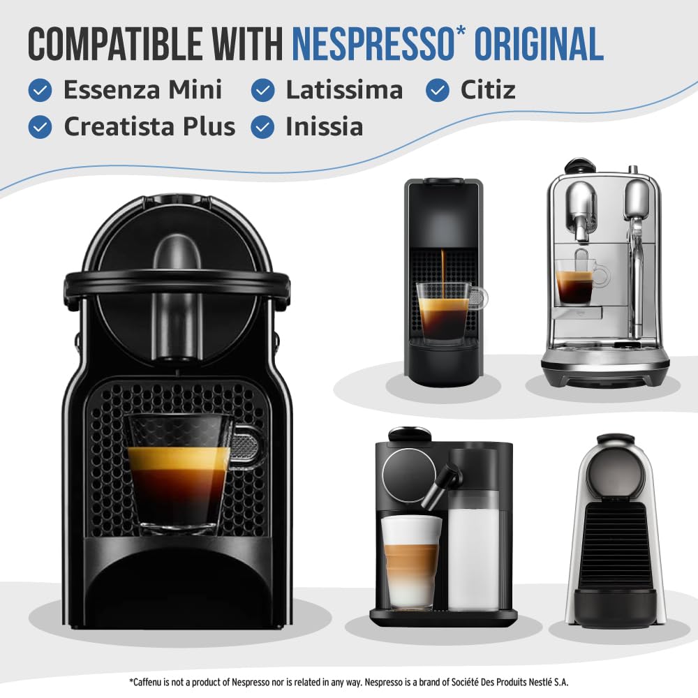 Caffenu compatibilidad Línea Original de Nespresso para limpieza segura.