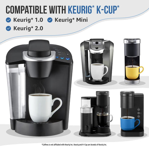 Compatibilidad Keurig 1.0 y 2.0: funciona con modelos populares.
