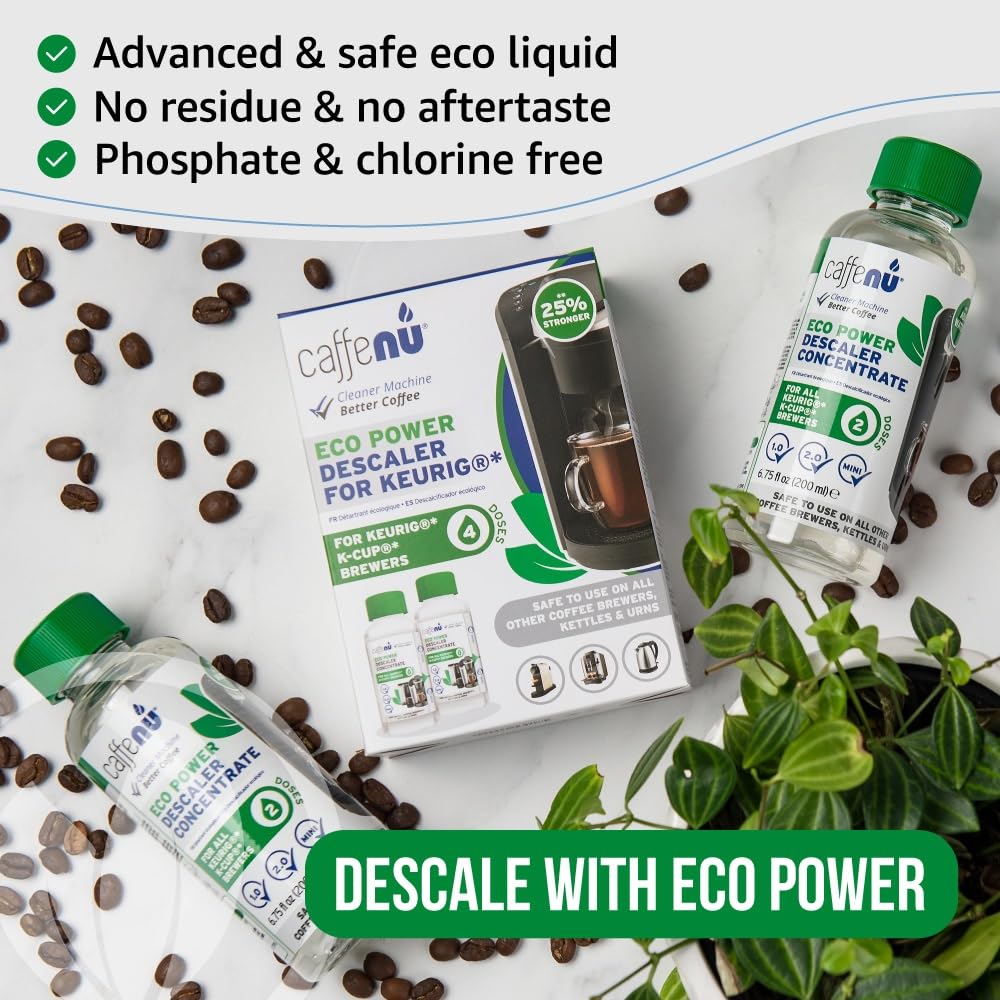 Kit Caffenu para Keurig, descalcificador potente y fácil de usar.