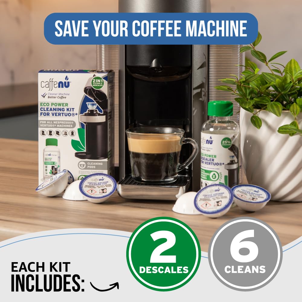 Caffenu Vertuo caja con instrucciones claras para uso seguro.