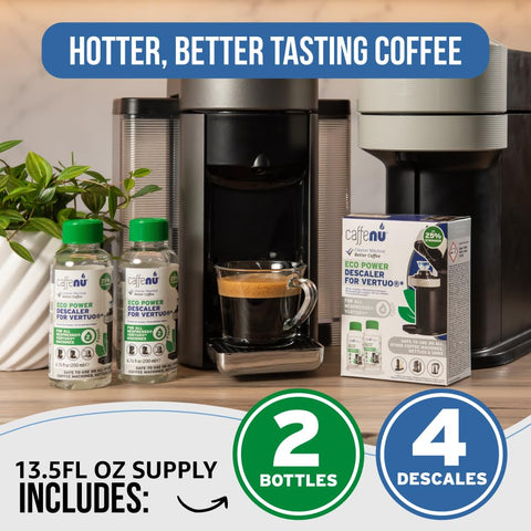 Caffenu Vertuo: máquina en funcionamiento tras desincrustación para café más caliente