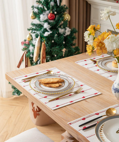 Manteles Caflife con mezcla algodón-lino y textura rica para una mesa elegante.