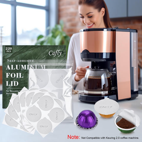 Cafly cápsulas reutilizables para Vertuo: solución ecológica para tu rutina.