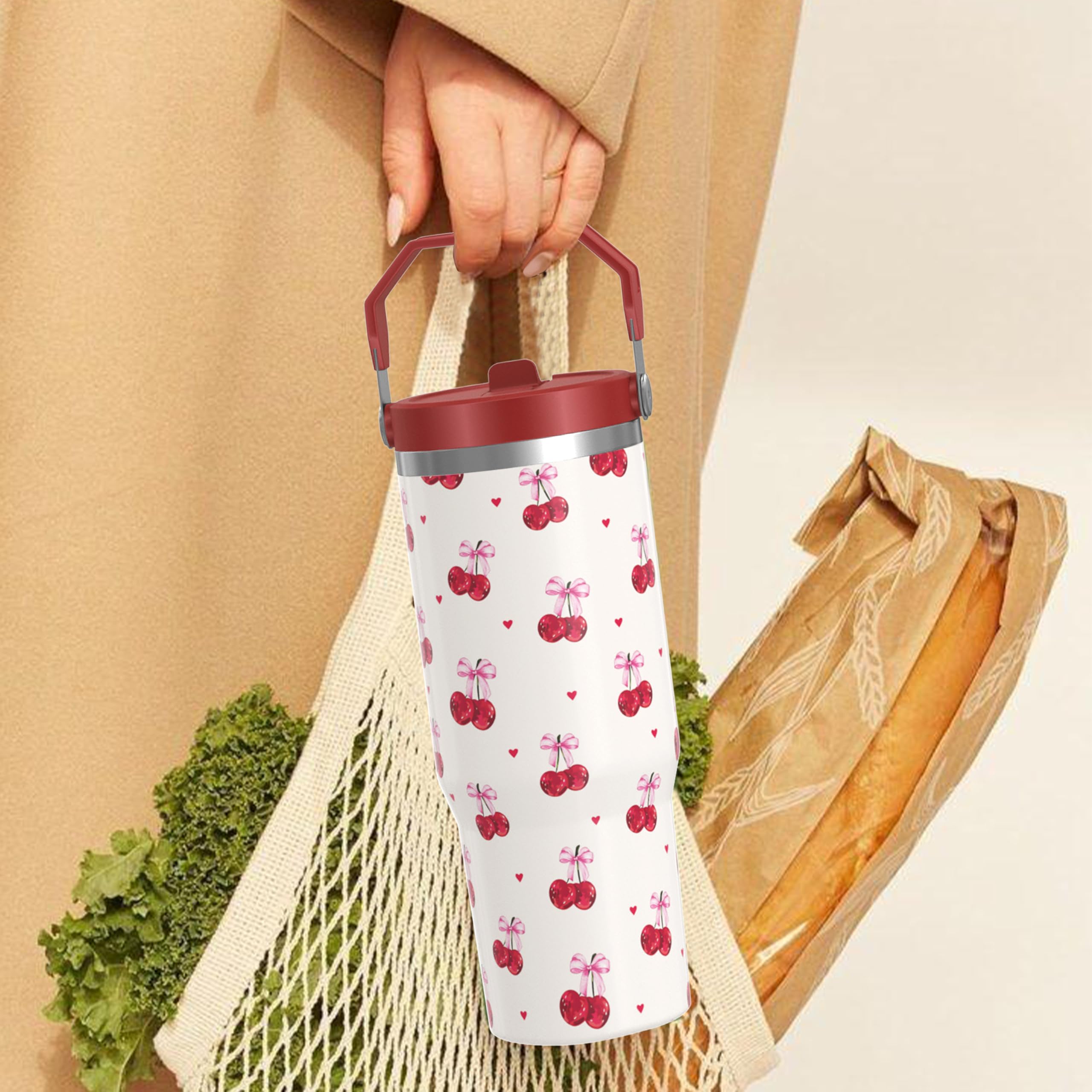 Acero inoxidable de Cahduenx con doble pared para bebidas frías o calientes
