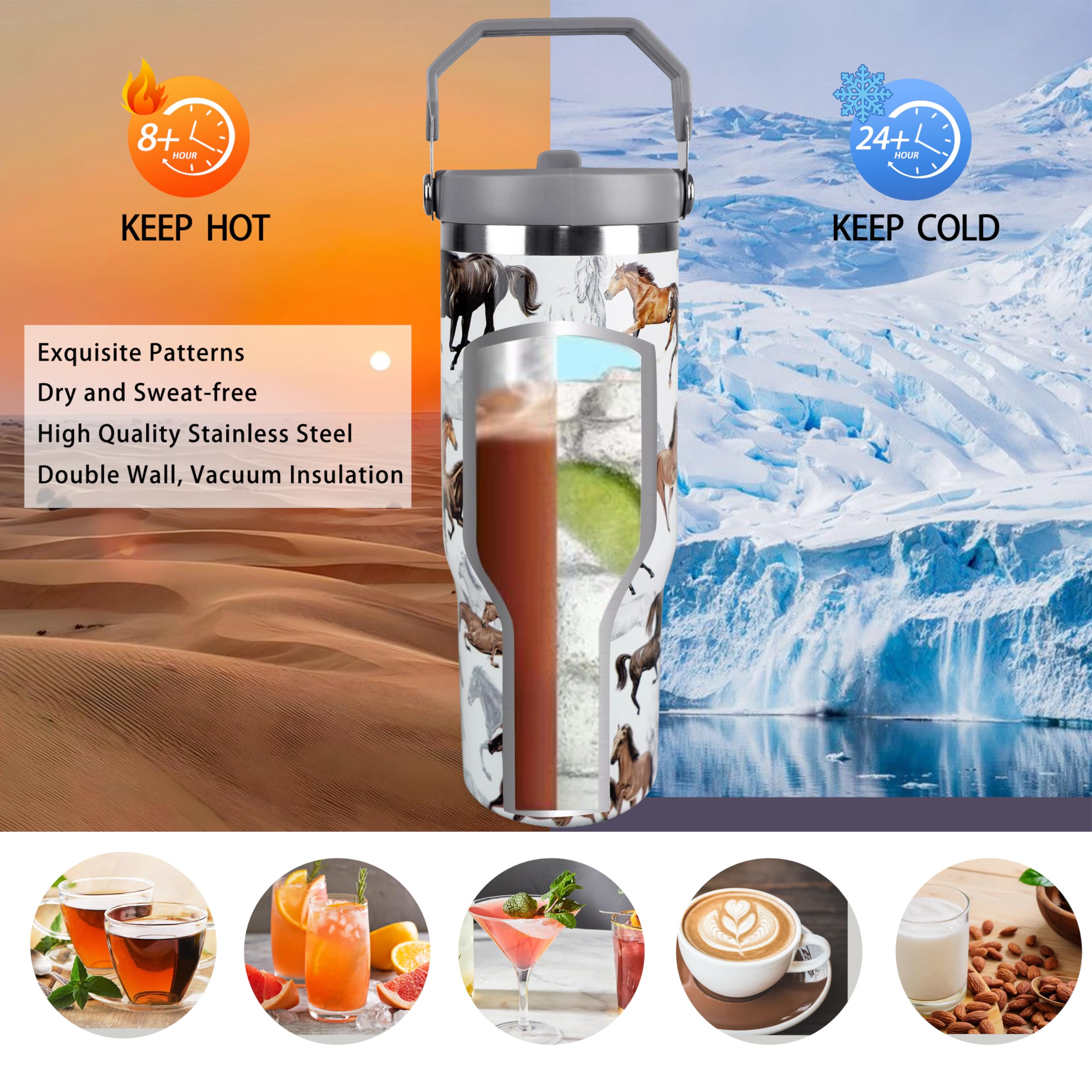Vaso cahduenx para café y bebidas frías, versátil para rutina matutina