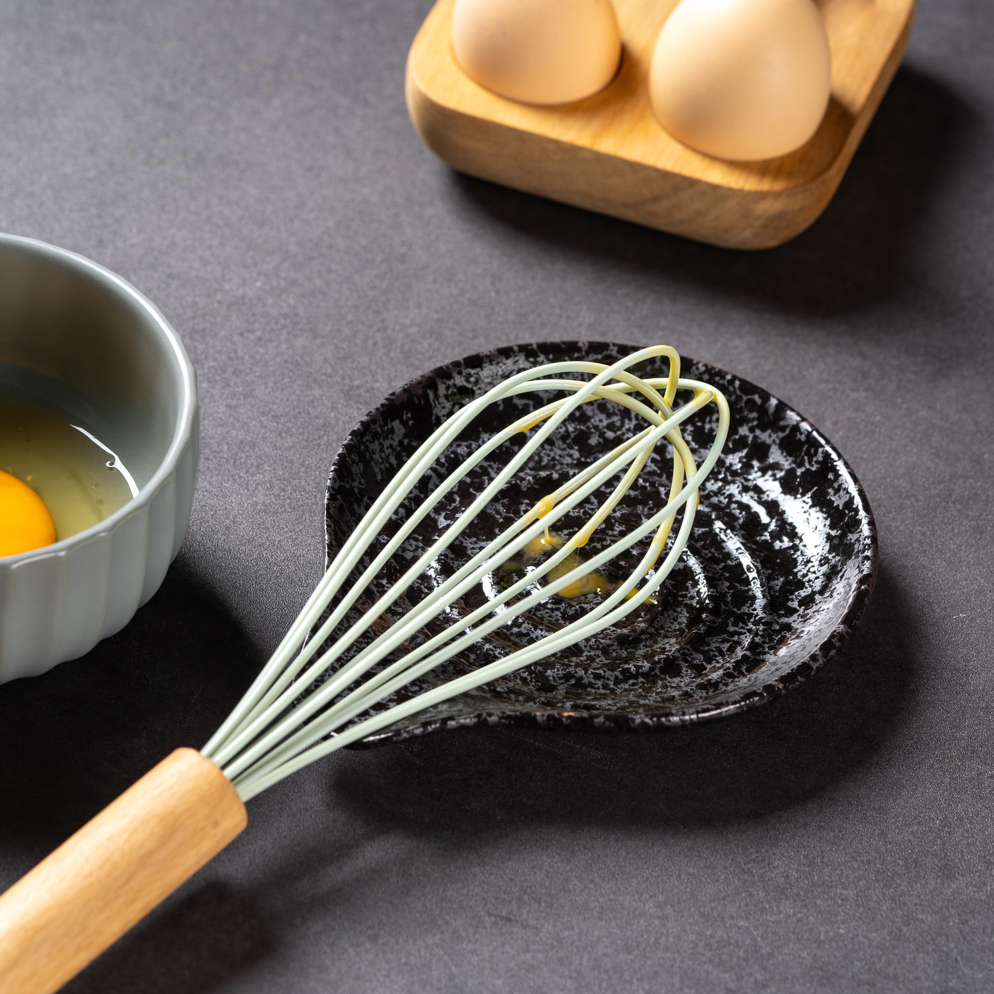 Caigmo reposacucharas ceramica grande para utensilios