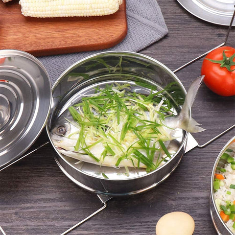 Diseño doble nivel Caitang apilable para múltiples recetas simultáneas