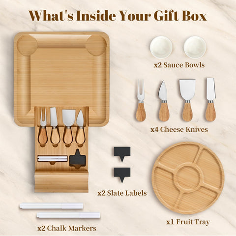 CAWIU tabla con cajón de utensilios de acero inoxidable para servir