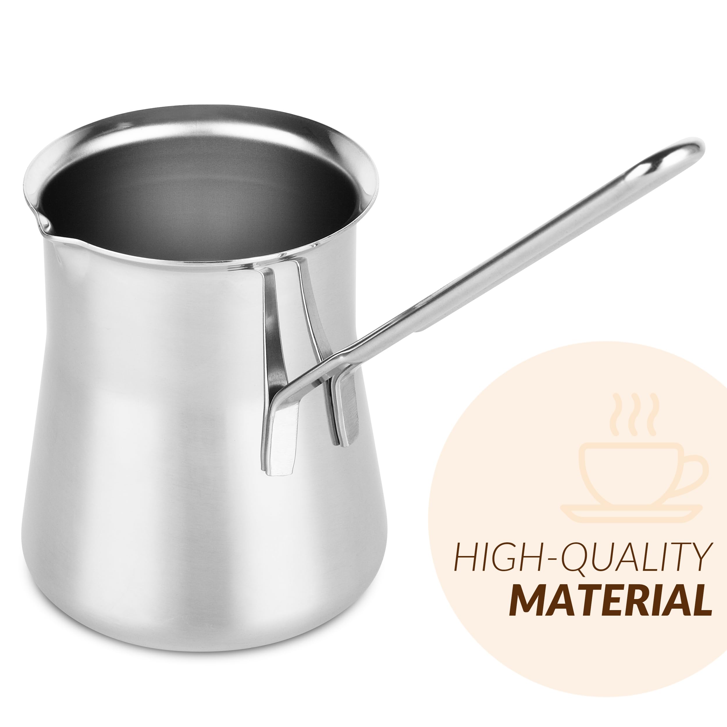 Caizen Coffee briki vertido fácil para un servicio elegante.