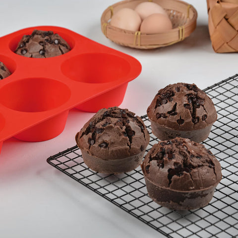 CAKETIME dimensiones del molde para magdalenas jumbo, cavidades grandes