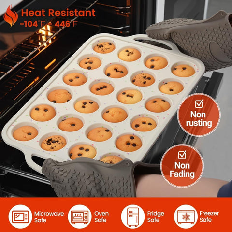 caketime molde magdalenas con asas para transferir al horno