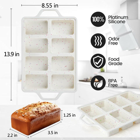 CAKETIME molde mini-pan multifuncional ideal para pan, bizcochos y postres en porciones