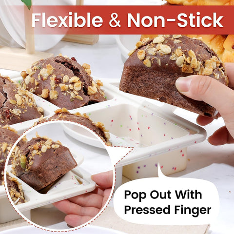 CAKETIME molde mini-pan banana, panecillos y brownies en porciones ideales