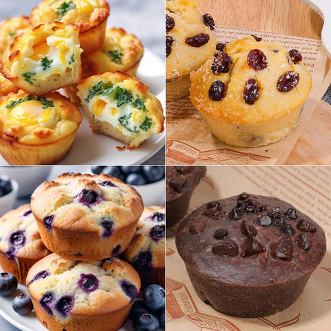 CAKETIME uso versátil: muffins, huevos al horno y postres pequeños.