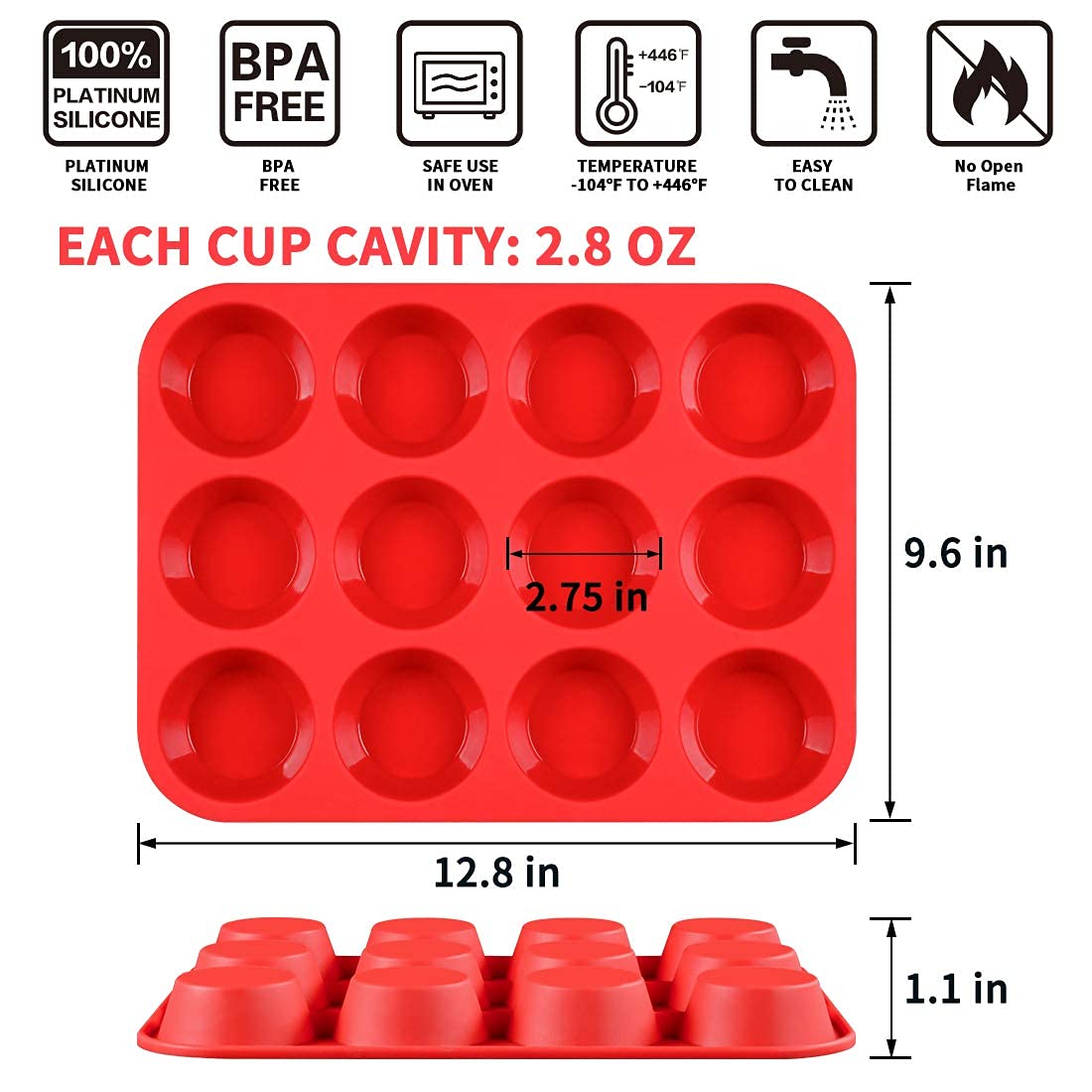 CAKETIME desmolde fácil, silicona flexible para salida suave