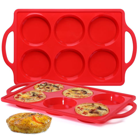 CAKETIME molde silicona para huevos top de 3 pulgadas, vista frontal, ideal para desayunos rápidos.
