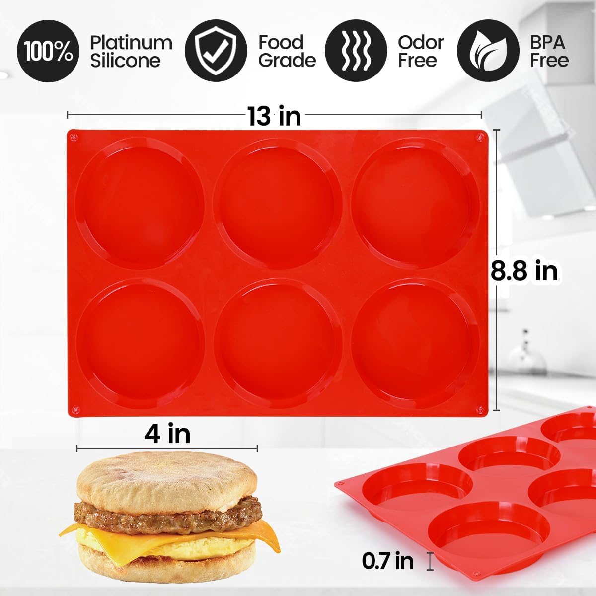 CAKETIME uso versátil para sándwiches y tartas con silicona de calidad