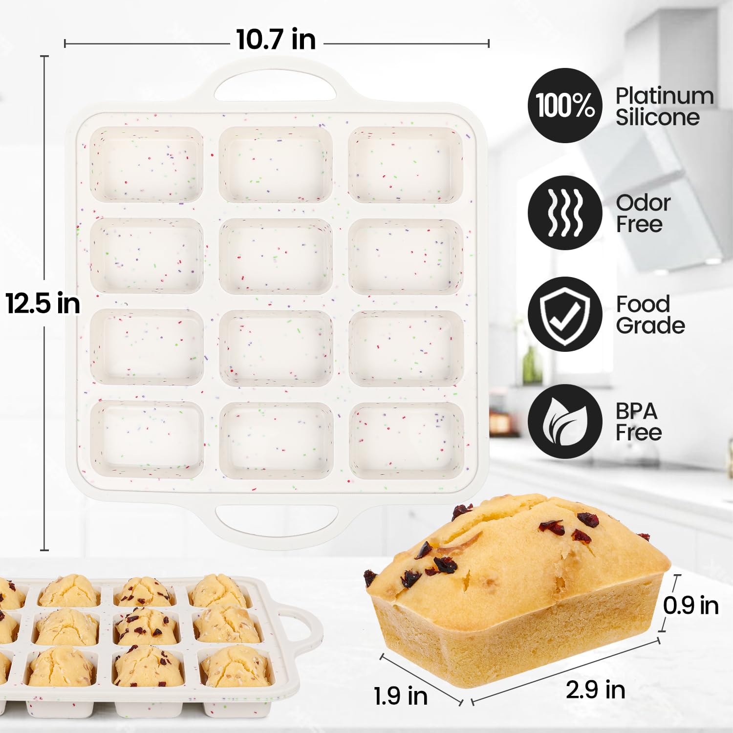CAKETIME silicona grado alimentario antiadherente para limpieza rápida
