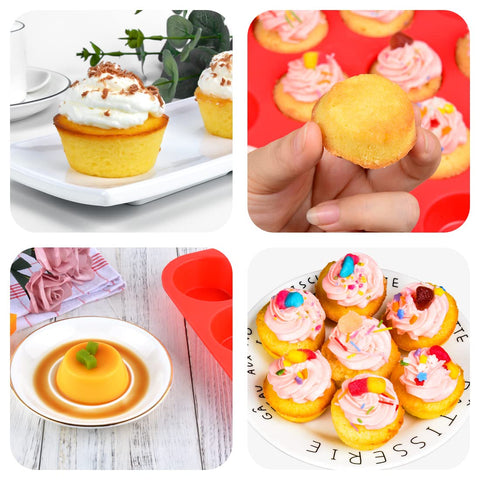 CAKETIME uso múltiple de moldes silicona para mini tartas y postres