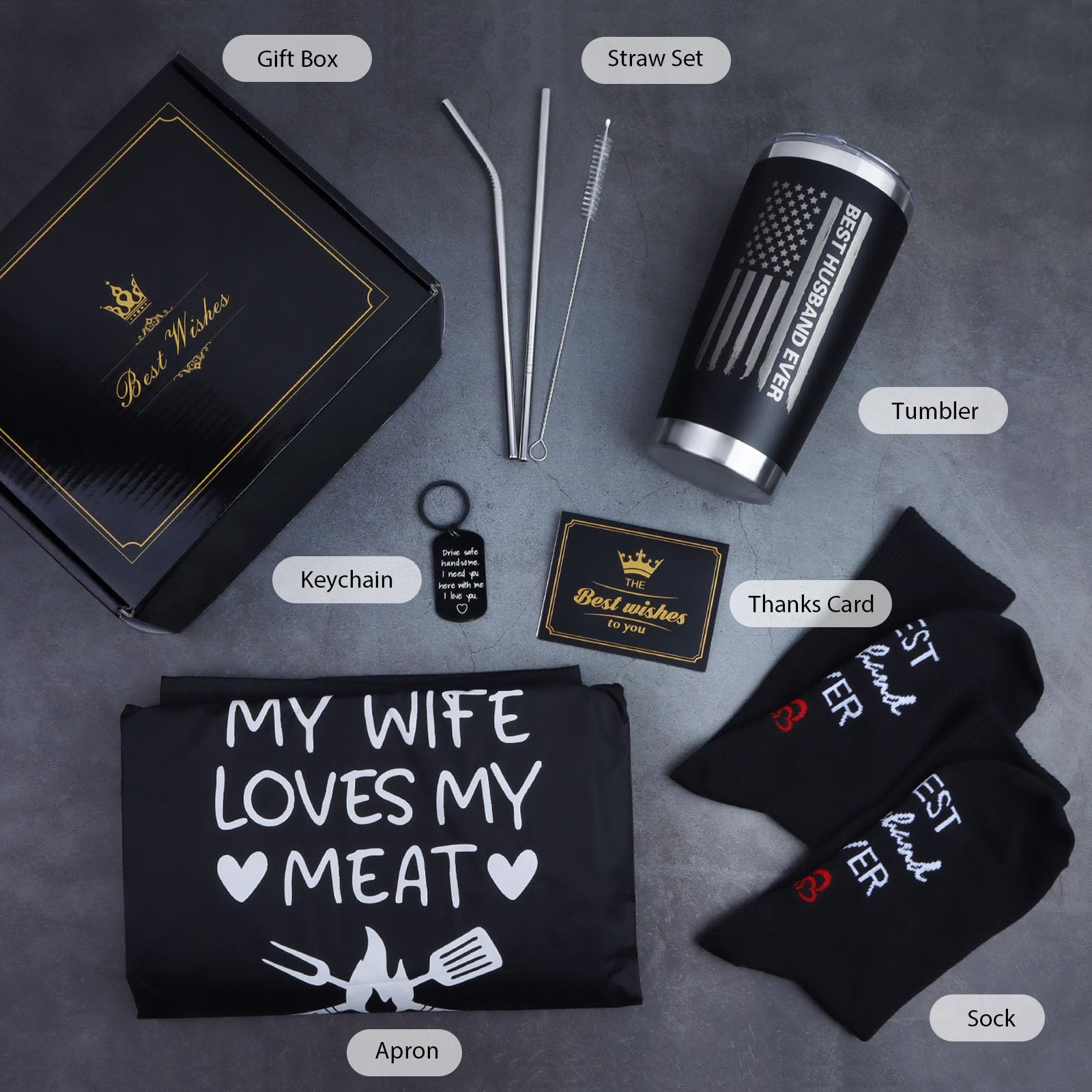 Delantal CAKKA para cocina, resistente al agua y manchas